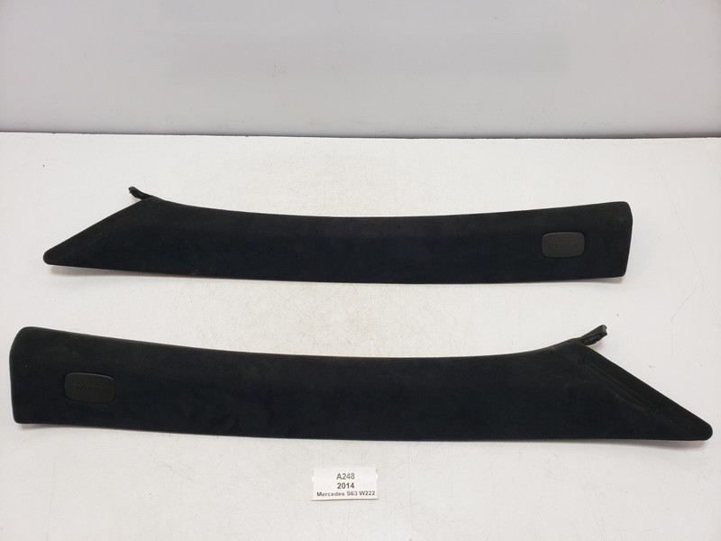 ✅ 14-20 OEM Mercedes W222 S63 S550 Front Right Left A Pillar Cover Trim Panel