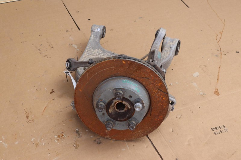 2014-2016 PORSCHE PANAMERA RWD REAR LEFT SPINDLE KNUCKLE HUB W/ CONTROL ARMS OEM
