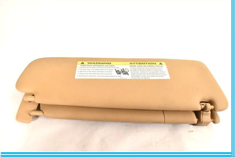 11-14 Porsche Cayenne 958 Front Left Driver Side Sun Visor Sunvisor Beige OEM