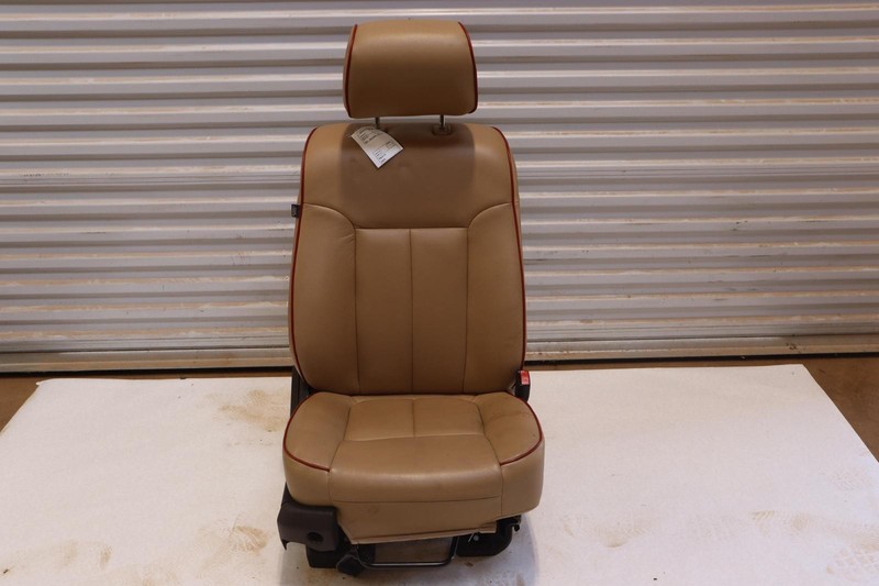 2011-2016 FORD F350 SD FRONT RIGHT PASSENGER SIDE SEAT LEATHER TAN OEM