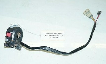 Yamaha ATV Wolverine 350 Handlebar Start Stop Switch OEM Yamaha 5LP-83973-01-00