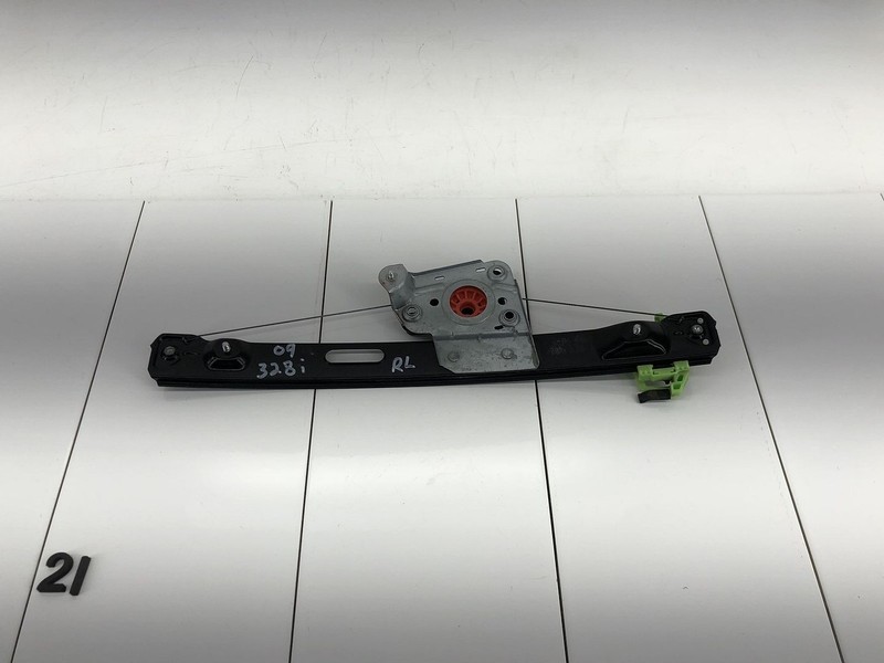 07-12 BMW 328I E90 REAR LEFT SIDE DOOR WINDOW GLASS REGULATOR OEM