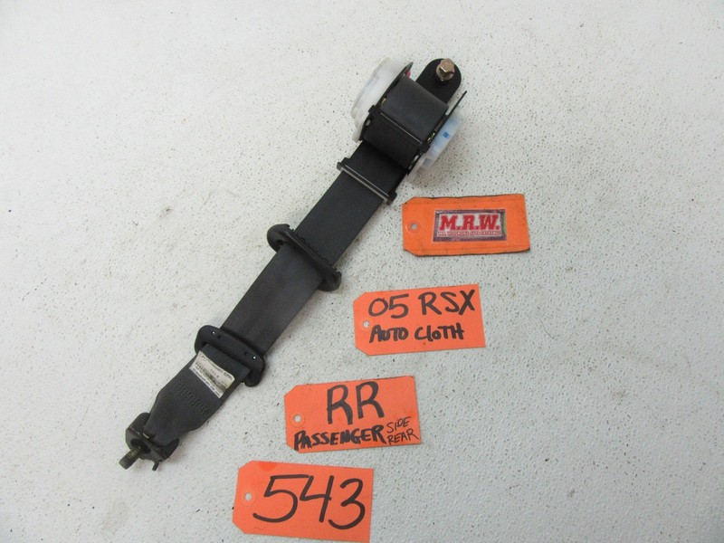 05 06 RSX RIGHT REAR SHOULDER SEAT BELT HARNESS TK-AB0-J1174 RR RH BACK