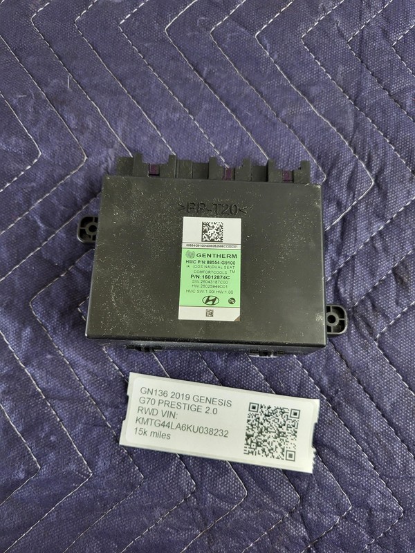 Used Oem GENESIS Front Right Seat Ventilation Module 88554-G9100 for 2019-21 G70