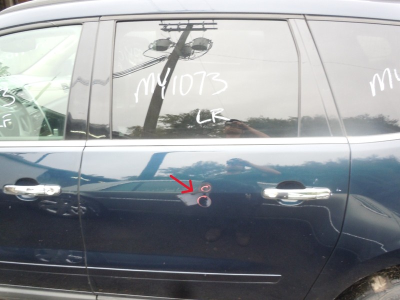 2009 09 Chevrolet Traverse Rear Door Assembly Driver Left LH OEM Blue WA722J