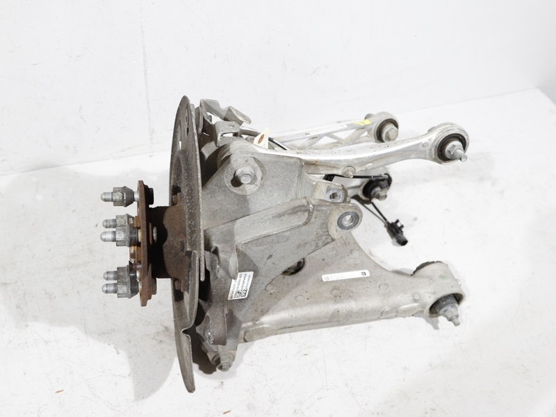 16-20 Tesla Model X AWD Rear Left Spindle Knuckle Wheel Hub & Control Arm Link