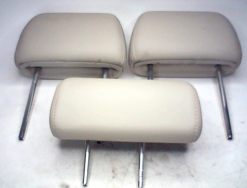 2010-14 Subaru Legacy Outback Rear Headrest Headrests Set - 3 IVORY TAN LEATHER