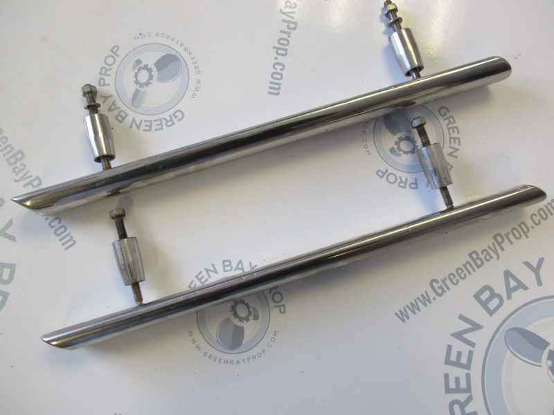Boat Stainless Steel Grab Handle Rail 18 inch with Studs Set of 2!