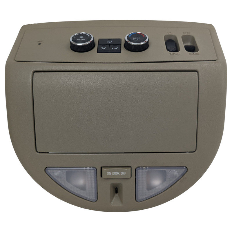 2008-2014 Nissan Armada Gray QX56 Roof Console Overhead Map Light Dome Storage