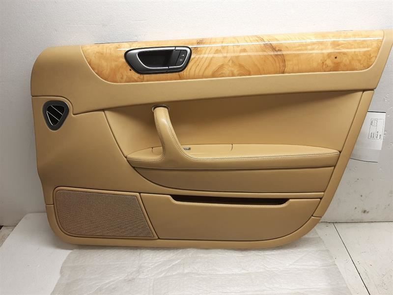 2007 Bentley Flying Spur Right Front Door Panel Trim Cover Wood Grain Beige