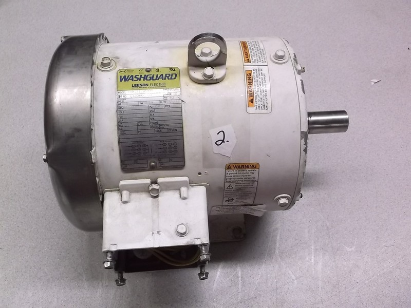 Leeson Wash Guard C182117WB6D Motor 3-Phase 3 HP 1760 RPM G130662.00 FREE SHIP