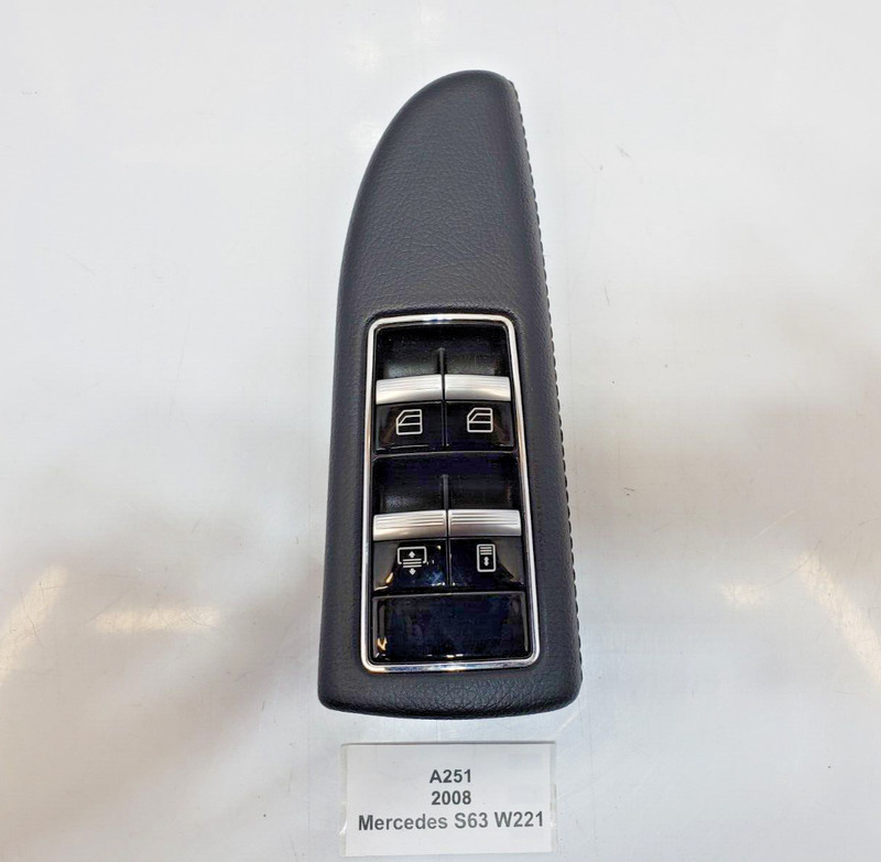 ✅ 07-13 OEM Mercedes W221 S63 Rear Driver Side Window & Mirror Control Switch