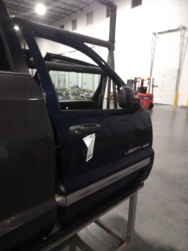 2002 Jeep Liberty Right Front Door Blue OEM 557428, 89000 Miles, Used