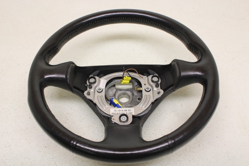 MK1 Audi TT Black Leather Steering Wheel Manual Trans Genuine Oem 2001-2006