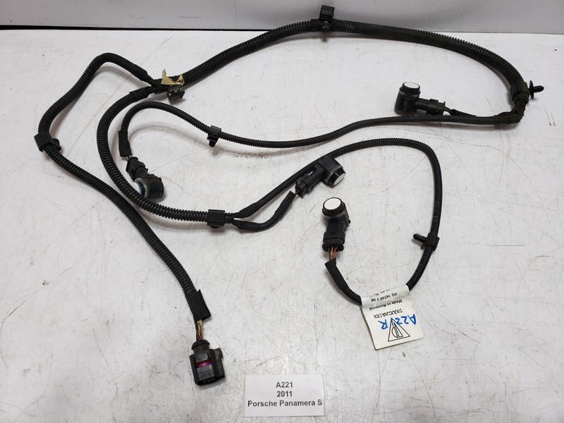 ✅ 10-13 OEM Porsche Panamera S 970 Rear Wire Harness Bumper PDC Sensor White