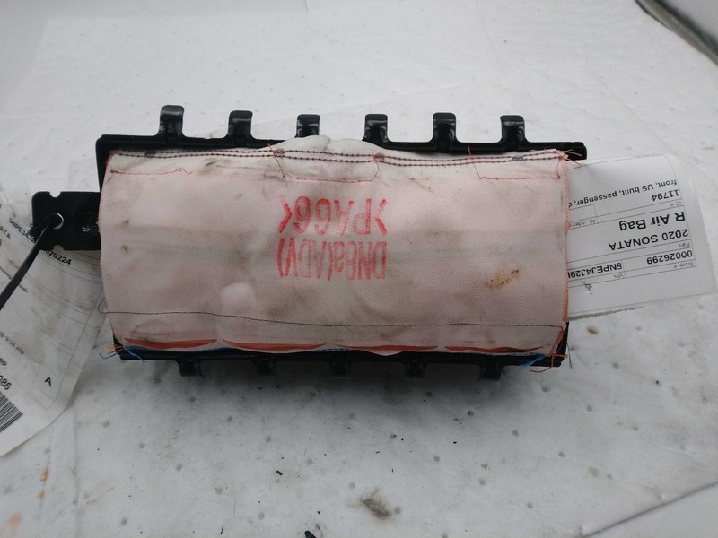 2020 Hyundai Sonata Instrument Panel Air Bag Right White Used 59k Miles
