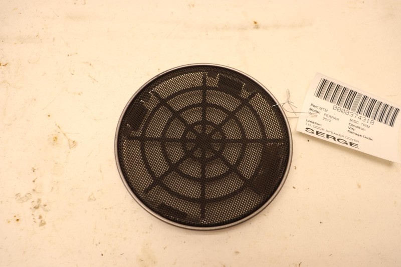 2012 FERRARI 458 LEFT DRIVER SIDE DOOR SPEAKER COVER PANEL TRIM OEM