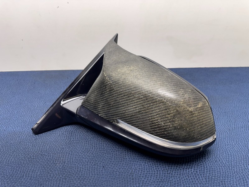 14–20 OEM BMW F33 430i Left Driver Side Rear View Door Mirror High Gloss Black