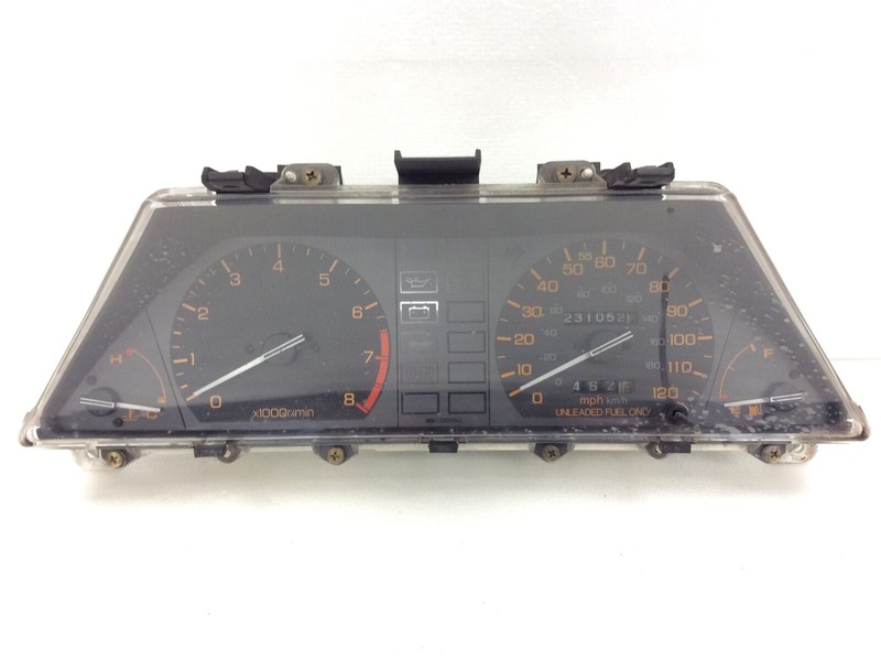 86 87 Civic CRX Si MT Instrument Cluster Speedo Tacho Meter Gauges 231k Used OEM