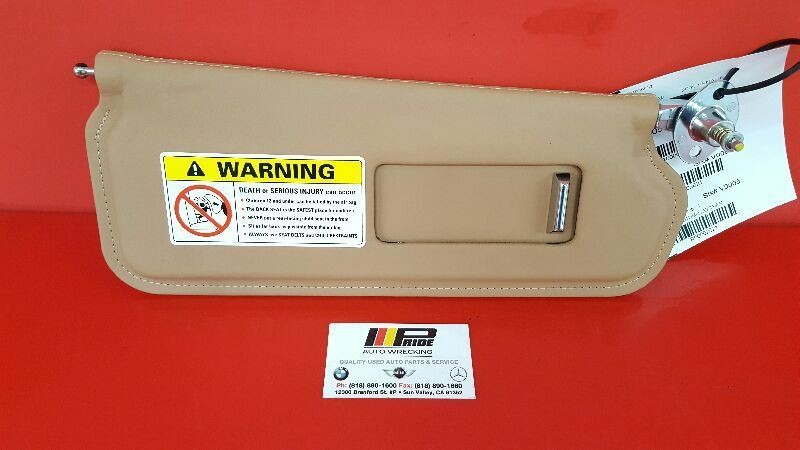 Bentley Arnage Right Sun Visor Sun Shade Panel Autumn Leather Passenger