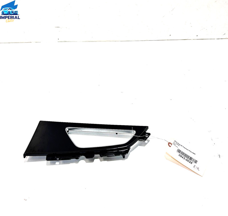 AUDI Q7 PREMIUM REAR RIGHT DOOR PANEL INSERT TRIM BLACK 2017-2019 OEM