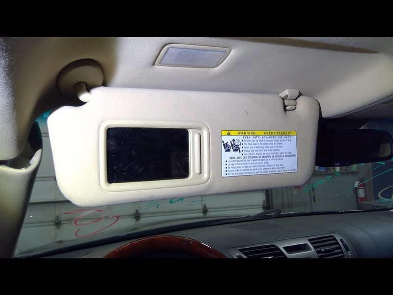 Driver Left Sun Visor Illuminated Fits 07-09 LEXUS LS460 1520125
