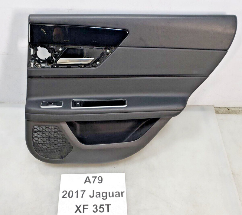 ✅ 16-20 OEM Jaguar XF 25t Rear Right Passenger Interior Door Panel Trim Jet