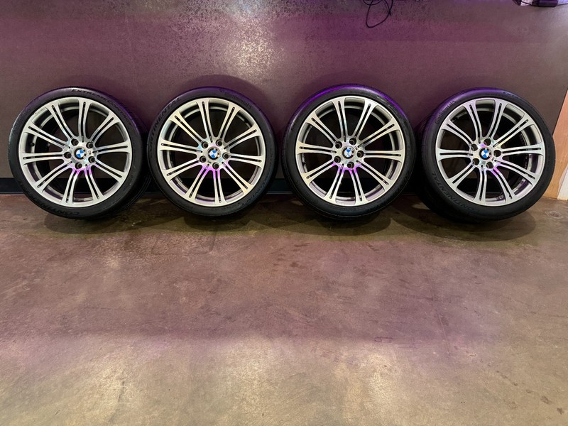 2008-2013 BMW M3 E9X 19" WHEELS RIMS SET (4) OEM 19X9-1/2 19X8-1/2 *READ DESCRIP