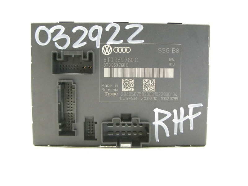 10-17 AUDI 8T A5 S5 RS5 FRONT PASSENGER RIGHT SEAT CONTROL MODULE OEM 031225B