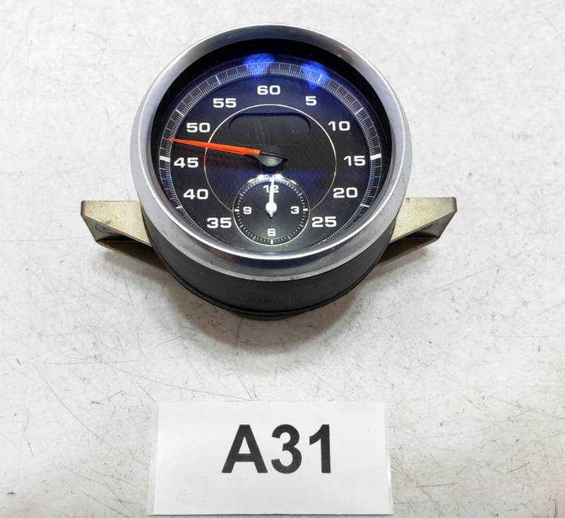 ✅ 12-19 OEM Porsche 991 911 Turbo S Dashboard Stop Watch Chronometer Clock 18k