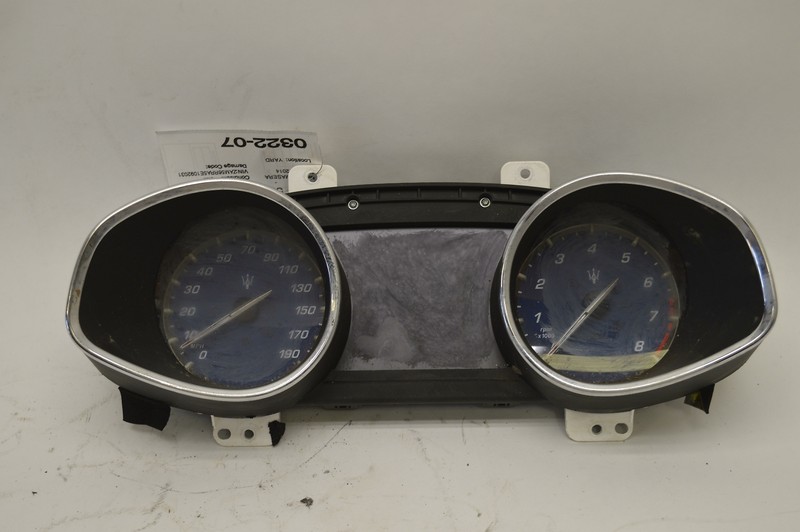 2014-2017 MASERATI QUATTROPORTE SQ4 INSTRUMENT CLUSTER GAUGE SPEEDOMETER OEM