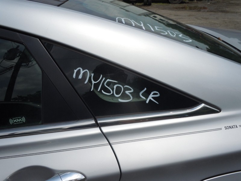 2011-2015 Hyundai Sonata Rear Quarter Window Glass Driver Left OEM