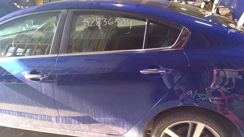 Driver Left Rear Side Door Sedan Fits 17-18 FORTE 3290861