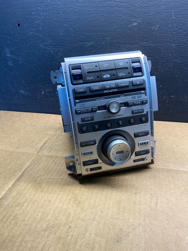 2005 to 2008 Acura RL Radio Stereo 6 CD Player Climate Control Pan OEM AD3582 DG