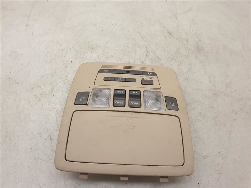 11-12 LEXUS ES350 BEIGE FRONT OVERHEAD ROOF CONSOLE ASSEMBLY