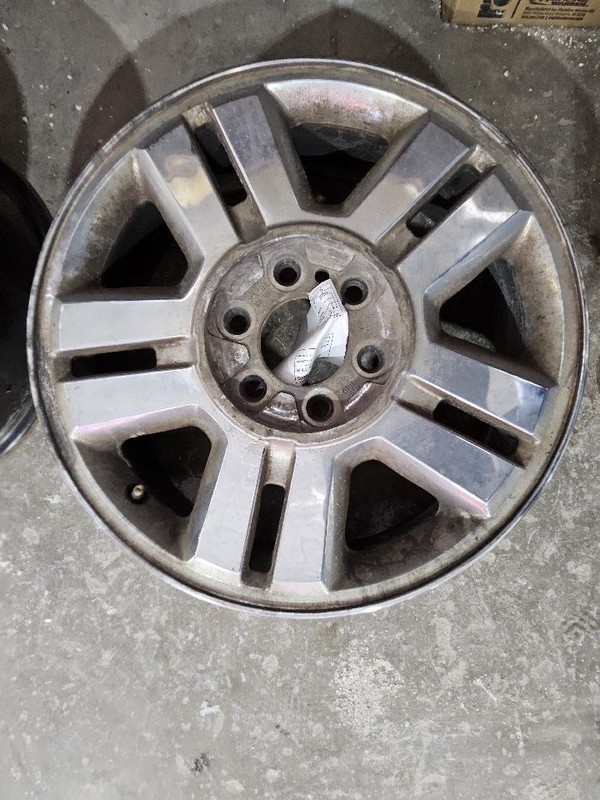 2007-2008 Ford F150 Wheel Rim 18x7-1/2 Aluminum 5 Split Spokes Chrome Clad