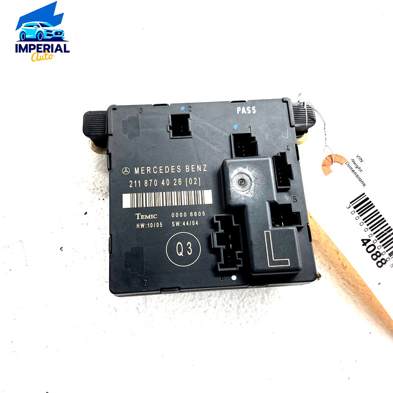 2006 – 2009 MERCEDES-BENZ E350 W211 DOOR CONTROL MODULE DRIVER REAR LEFT OEM