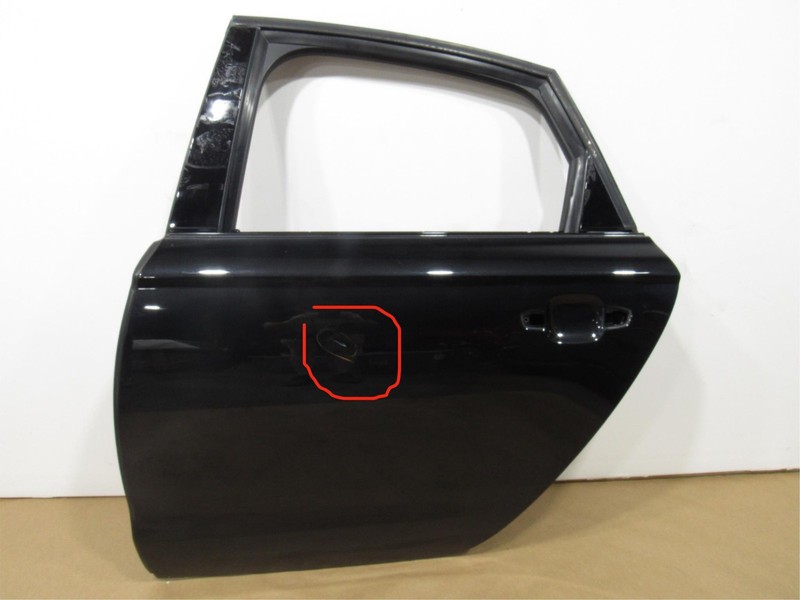 13-18 Audi S6 C7 2014 Rear Left Driver Door Shell Panel ;:Y