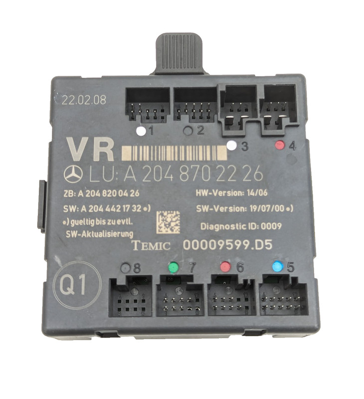 08-18 Mercedes W204 C300 C250 E400 Front Right Side Door Control Module OEM