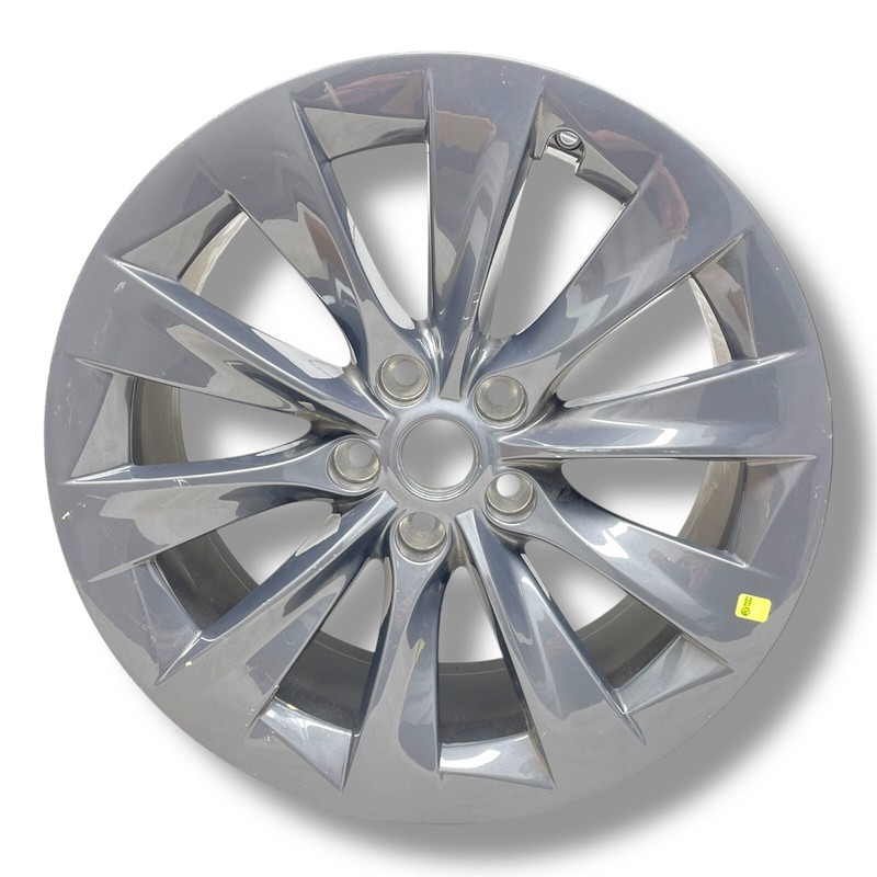 2020 2021 2022 Tesla Model S 19x8.5J Front Wheel Rim Charcoal OEM 1497791-00-A