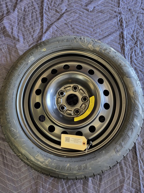 SUBARU FORESTER 2020 2.5L AWD Spare Wheel Rim USED OEM T145/80D17 17x4