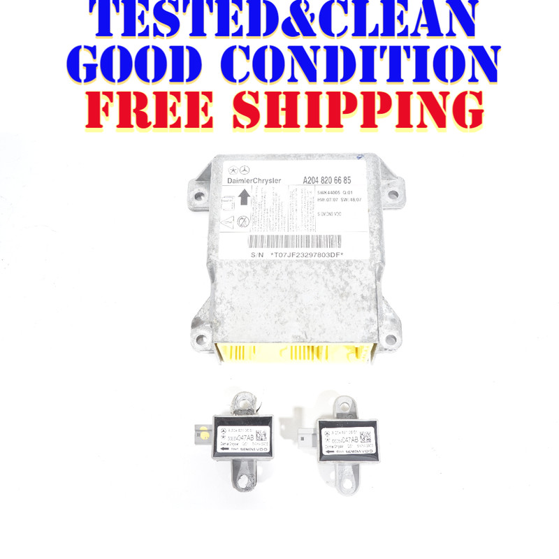 2008 - 2011 MERCEDES C300 COMPUTER MODULE W/ SENSORS SET OF 3 OEM