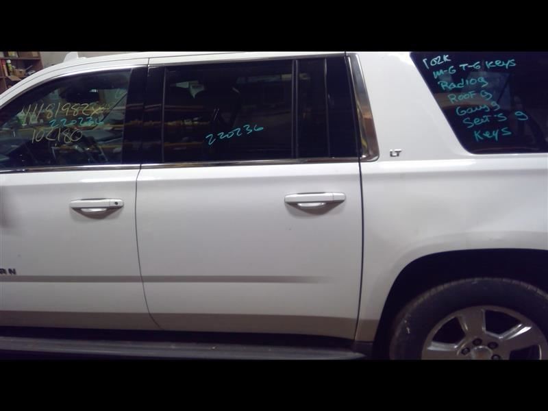 Driver Rear Side Door White Privacy Tint Opt Ako Fits 15-18 SUBURBAN 1500 902374