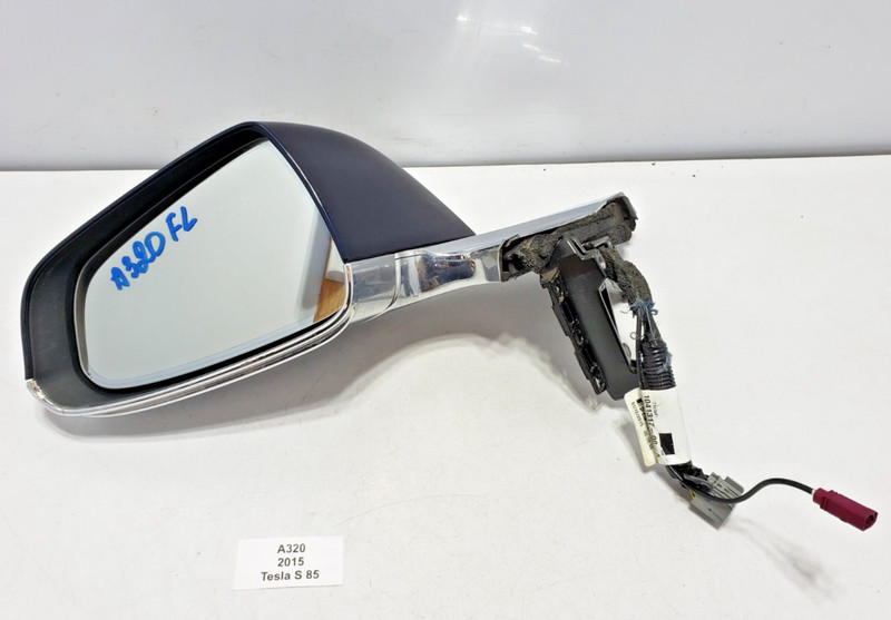 ✅ 12-20 OEM Tesla Model S Left Driver Door Exterior Side Mirror Blue PMMB*