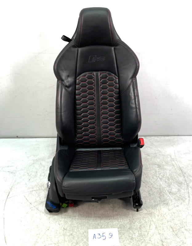 ✅ 18-24 Audi RS5 Coupe Front Right Passenger Side Seat Leather Black Assy*