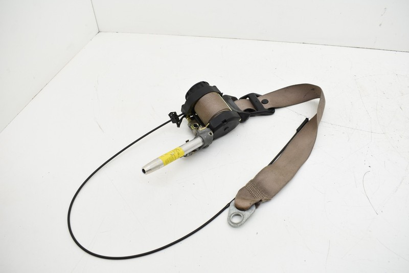 96-02 Mercedes R129 SL500 Left Driver Side Seat Belt Seatbelt Beige OEM KW28