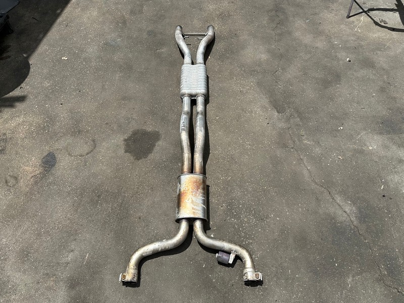 10-12 JAGUAR XJL 5.0L INTERMEDIATE EXHAUST MUFFLER DUAL PIPE OEM