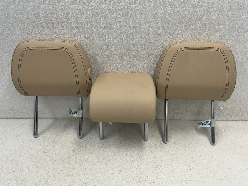 17 18 19 20 Jaguar F-Pace Rear Left Right Center Headrest Set Beige 1559 OEM