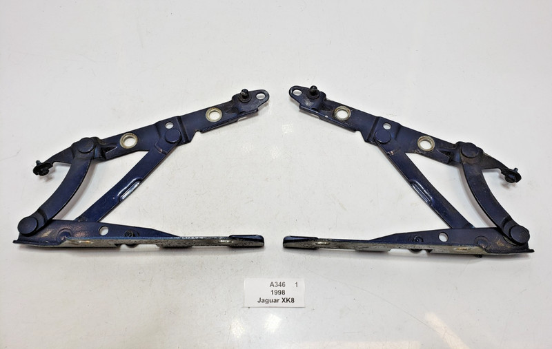 ✅ 97-06 OEM Jaguar XK8 Rear Right Left Driver Passenger Trunk Hinge Blue SET