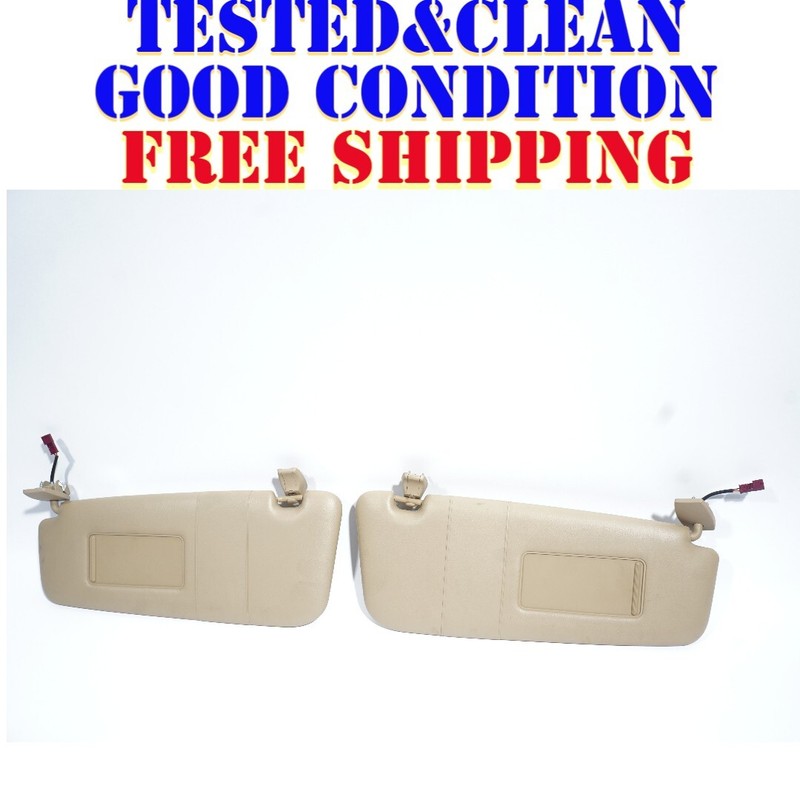 04 05 06 07 BMW 525i SUN VISOR LEFT & RIGHT SET OEM
